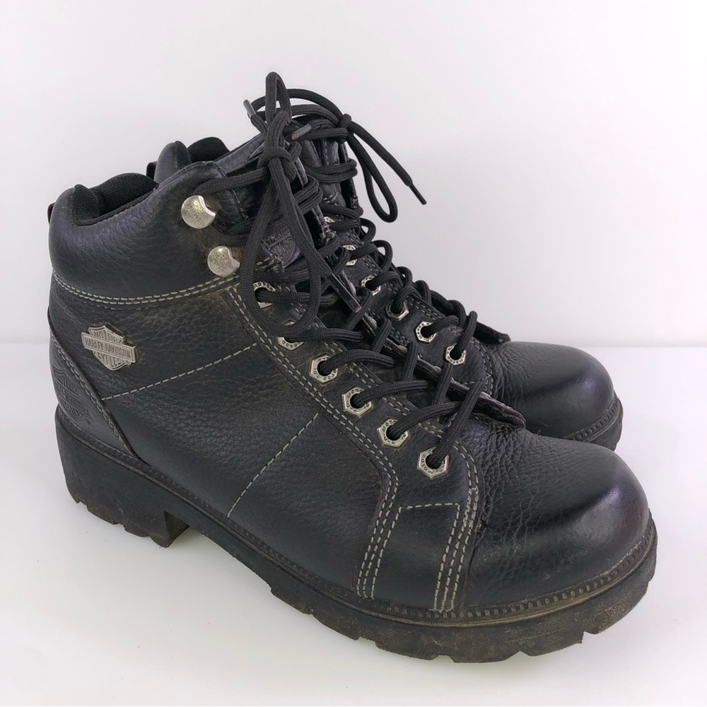 Harley-Davidson Women's Tyler 4-Inch Lace Chukka Boots, Black D84280 Size 8.5